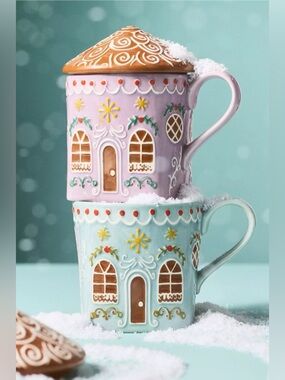 NEW Anthropologie Ginger Stoneware Mug Limited Edition Purple